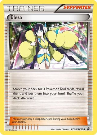 Image of Elesa RC20/RC25  - Holofoil Legendary Treasures Radiant Collection - Common