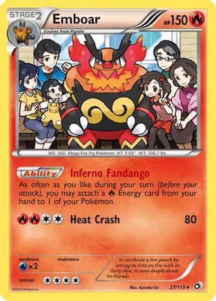 Image of Emboar 027/113  - Reverse Holofoil Legendary Treasures - Holo Rare