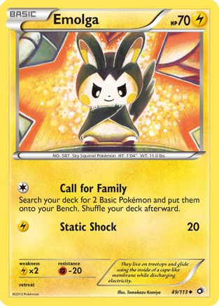 Image of Emolga 049/113  Legendary Treasures - Uncommon