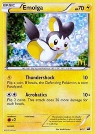 Image of Emolga 006/12  - Holofoil McDonalds Promos 2012 - Promo