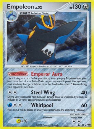 Image of Empoleon 002  - Reverse Holofoil Stormfront - Holo Rare