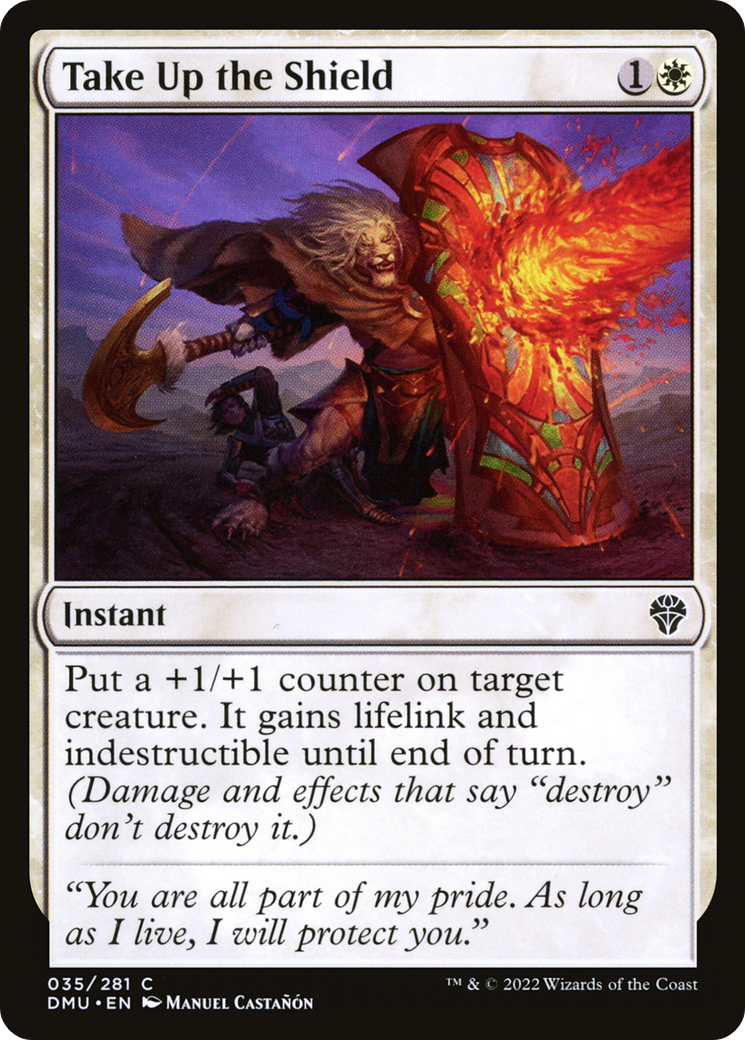 Image of Take Up the Shield (DMU-035) - Dominaria United Foil