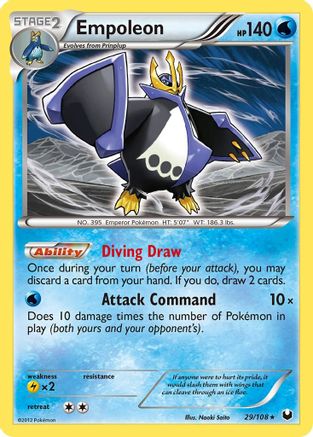 Image of Empoleon 029  - Reverse Holofoil Dark Explorers - Holo Rare