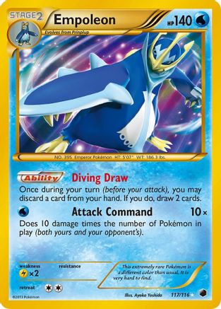 Image of Empoleon (117 Secret Rare) 117  - Holofoil Plasma Freeze - Secret Rare