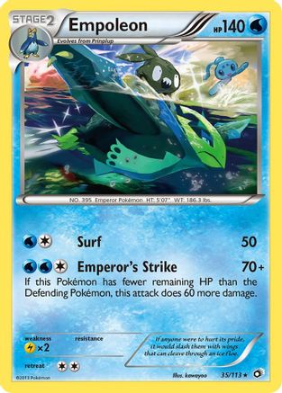 Image of Empoleon 035/113  - Reverse Holofoil Legendary Treasures - Rare