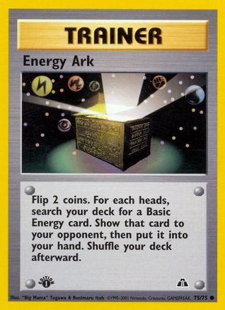 Image of Energy Ark 075/75  - 1st Edition Neo Discovery - Common