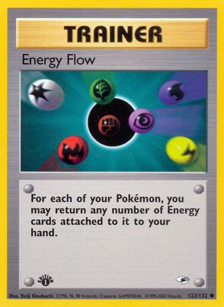 Image of Energy Flow 122/132  - 1st Edition Gym Heroes - Common