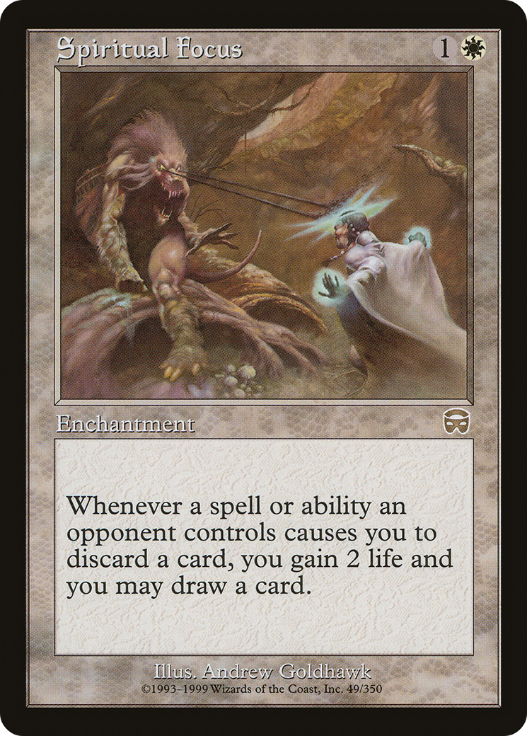 Image of Spiritual Focus (MMQ-049) - Mercadian Masques Foil