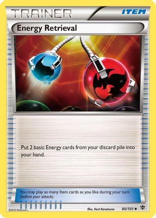 Image of Energy Retrieval 080/101  - Reverse Holofoil Plasma Blast - Uncommon