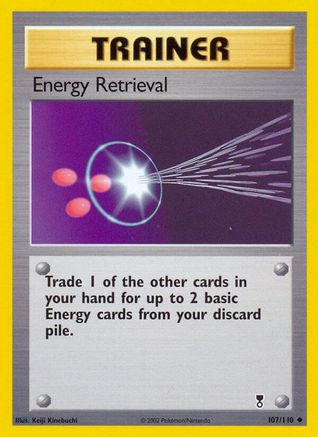 Image of Energy Retrieval 107/110  - Reverse Holofoil Legendary Collection - Uncommon