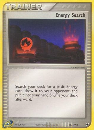 Image of Energy Search 090/109  - Reverse Holofoil Ruby and Sapphire - Common