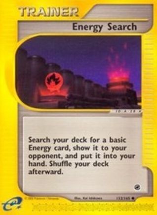 Image of Energy Search 153/165  - Reverse Holofoil Expedition - Common