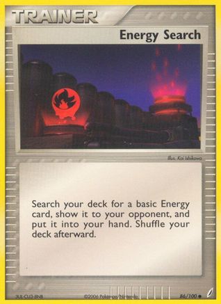 Image of Energy Search 086/100  - Reverse Holofoil Crystal Guardians - Common