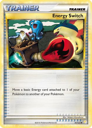 Image of Energy Switch 091/123  - Reverse Holofoil HeartGold SoulSilver - Uncommon