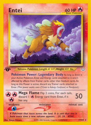 Image of Entei (17) 017/64  - Unlimited Neo Revelation - Rare