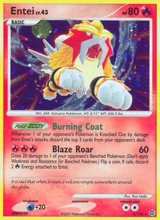 Image of Entei 004/132  - Holofoil Secret Wonders - Holo Rare