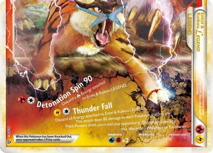 Image of Entei & Raikou Legend (bottom) 091  - Holofoil Unleashed - Ultra Rare