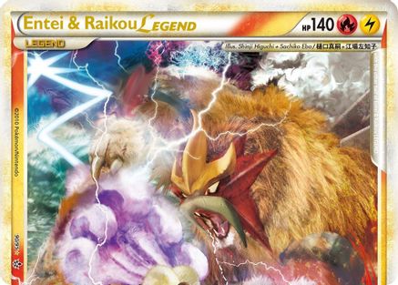 Image of Entei & Raikou Legend (top) 090  - Holofoil Unleashed - Ultra Rare