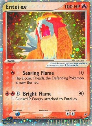 Image of Entei ex 091  - Holofoil Team Magma vs Team Aqua - Ultra Rare