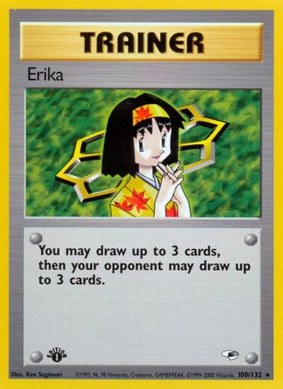 Image of Erika (100) 100/132  - Unlimited Gym Heroes - Rare
