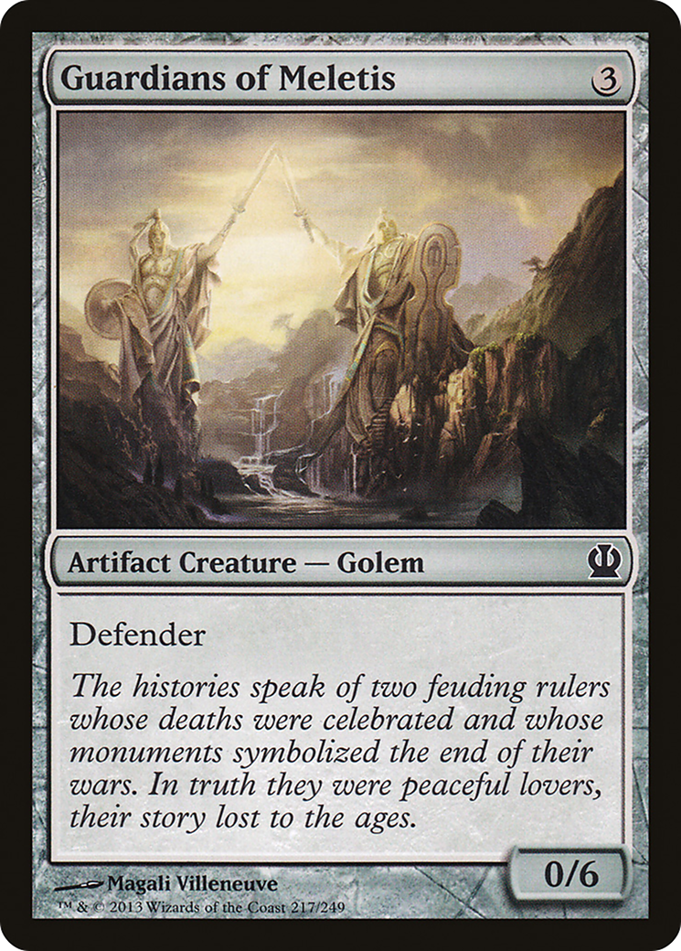Image of Guardians of Meletis (THS-217) - Theros Foil