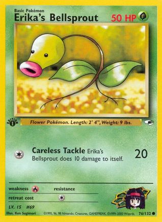 Image of Erika's Bellsprout (76) 076/132  - 1st Edition Gym Heroes - Common