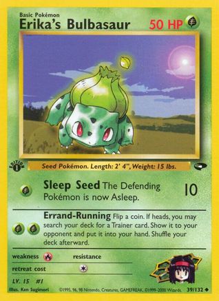 Image of Erika's Bulbasaur 039/132  - Unlimited Gym Challenge - Uncommon