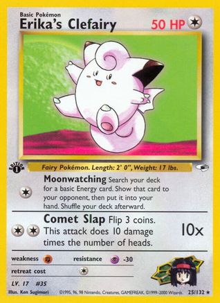 Image of Erika's Clefairy 025/132  - Unlimited Gym Heroes - Rare