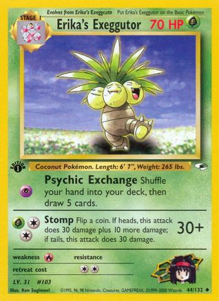Image of Erika's Exeggutor 044/132  - Unlimited Gym Heroes - Uncommon