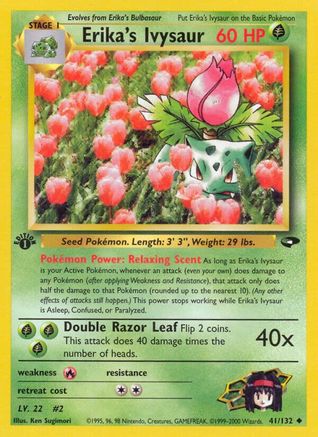 Image of Erika's Ivysaur 041/132  - Unlimited Gym Challenge - Uncommon