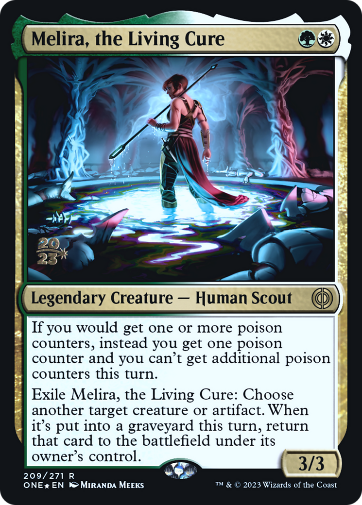 Image of Melira, the Living Cure (PRE-209) - Phyrexia: All Will Be One Promos Foil