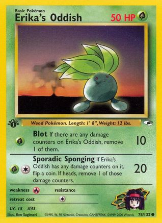 Image of Erika's Oddish (78) 078/132  - Unlimited Gym Heroes - Common