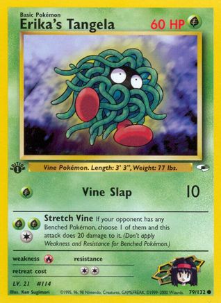 Image of Erika's Tangela 079/132  - 1st Edition Gym Heroes - Common