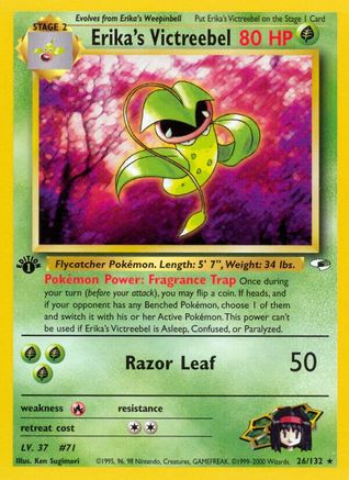 Image of Erika's Victreebel 026/132  - Unlimited Gym Heroes - Rare