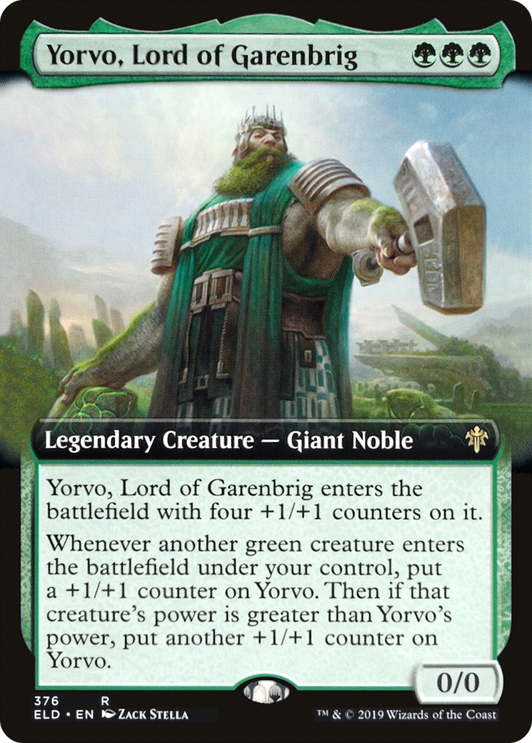 Image of Yorvo, Lord of Garenbrig (Extended Art) (ELD-376) - Throne of Eldraine: (Extended Art)