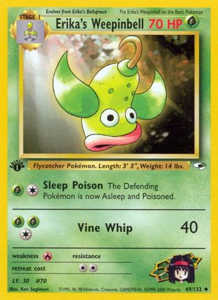 Image of Erika's Weepinbell (49) 049/132  - Unlimited Gym Heroes - Uncommon