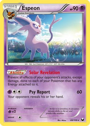 Image of Espeon 048/108  - Reverse Holofoil Dark Explorers - Rare