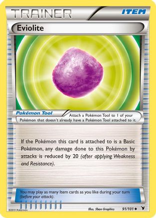 Image of Eviolite 091  - Reverse Holofoil Noble Victories - Uncommon