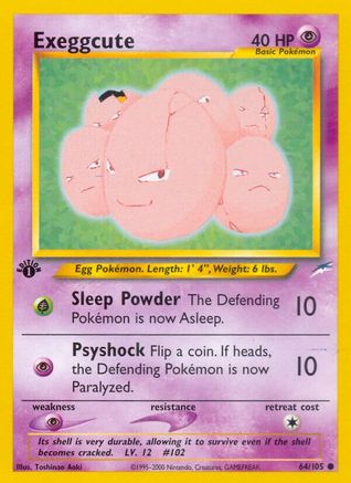 Image of Exeggcute 064/105  - Unlimited Neo Destiny - Common