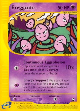 Image of Exeggcute (77) 077  Aquapolis - Common