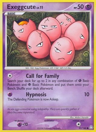 Image of Exeggcute 093  - Reverse Holofoil Legends Awakened - Common