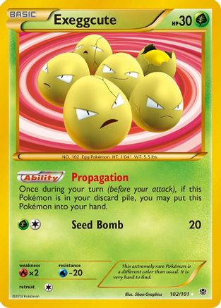 Image of Exeggcute (102 Secret Rare) 102  - Holofoil Plasma Blast - Secret Rare