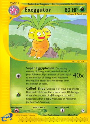 Image of Exeggutor (12) 012  Aquapolis - Rare