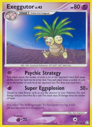 Image of Exeggutor 054  - Reverse Holofoil Legends Awakened - Uncommon