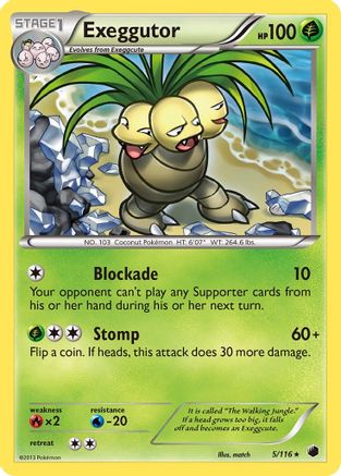 Image of Exeggutor 005/116  Plasma Freeze - Rare