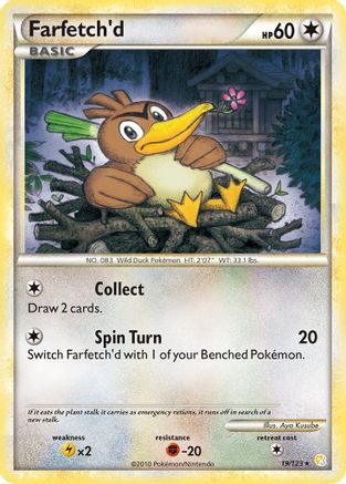 Image of Farfetch'd 019  HeartGold SoulSilver - Rare