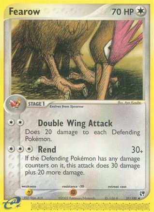 Image of Fearow 037  - Reverse Holofoil Sandstorm - Uncommon