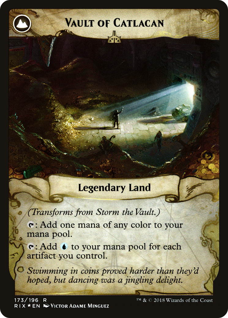 Image of Storm the Vault (PRE-173S) - Rivals of Ixalan Promos: (compasslanddfc) Foil