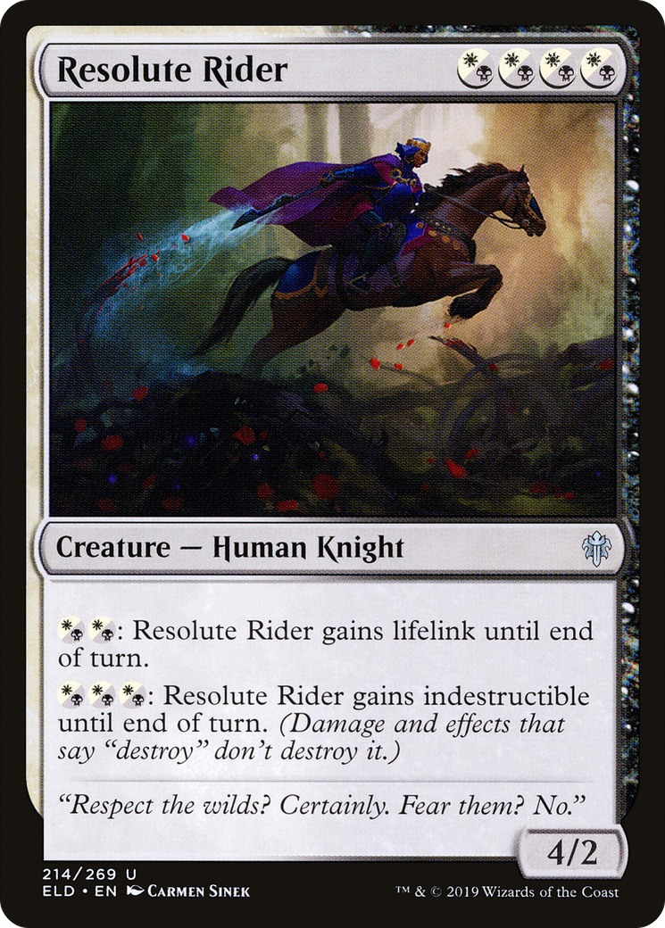 Image of Resolute Rider (ELD-214) - Throne of Eldraine
