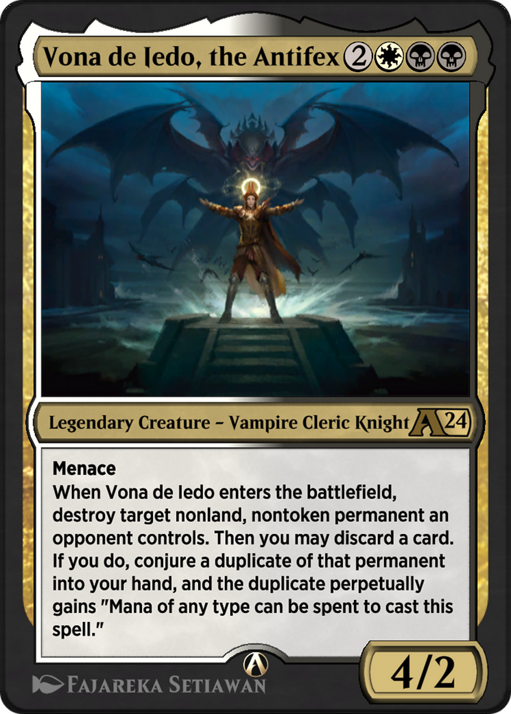 Image of Vona de Iedo, the Antifex (YOTJ-028) - Alchemy: Outlaws of Thunder Junction